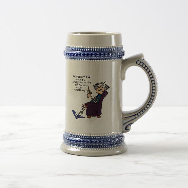Women Are Like Angels Beer Stein (Right)