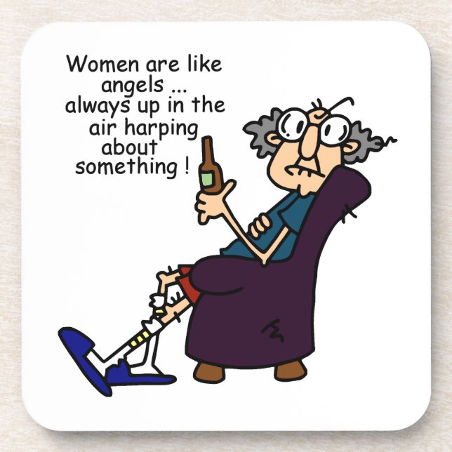 Women Are Like Angels Drink Coaster (Front)