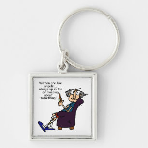 Women Are Like Angels Keychain
