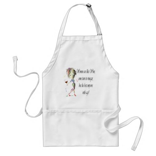 Women are like Wine Humorous Gifts Adult Apron