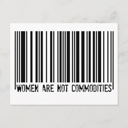 Women Are Not Commodities Postcard