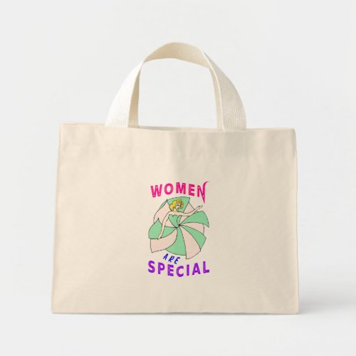 Women Are Special Feminism Mini Tote Bag