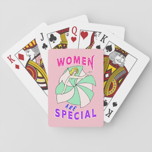 Women Are Special Feminism Playing Cards