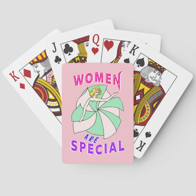Women Are Special Feminism Poker Cards (Back)