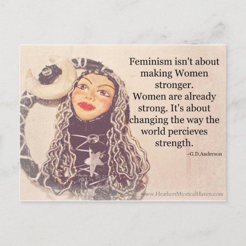 Women are Strong Postcard