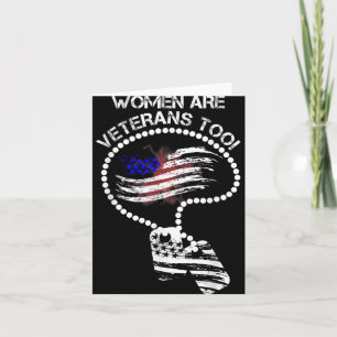 Women Are Veterans Too  Card