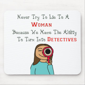 women as detectives mouse pad
