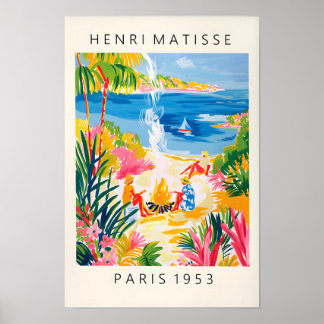 Women At The Beach Matisse Wall Art, Tropical Beac Poster