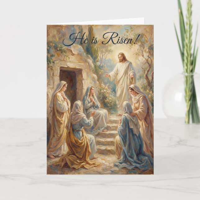 Women at the Garden Tomb Easter Card (Front)