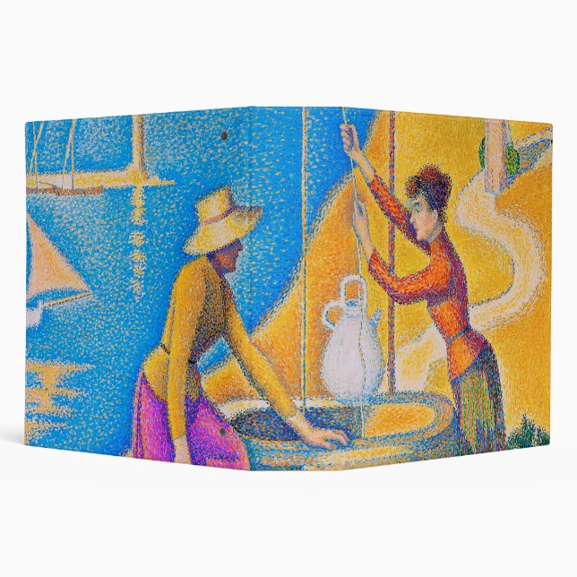 Women at the Well, Signac 3 Ring Binder (Background)