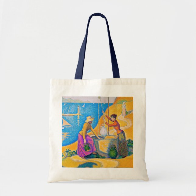Women at the Well, Signac Tote Bag (Front)