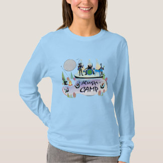 Women Basic Long Sleeve T-Shirt Vivid Lt Blu Rush