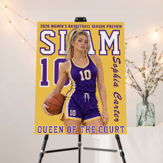 Women Basketball Player Custom Photo Sports Foam Board
