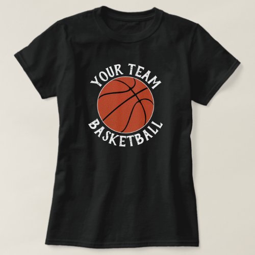 Women Basketball Team Player Name  Jersey Number T_Shirt