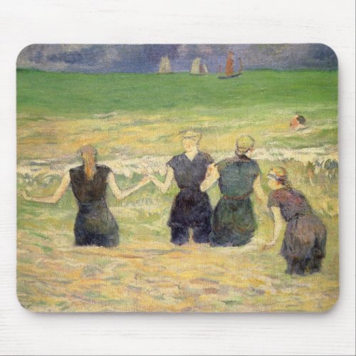 Women Bathing Dieppe by Paul Gauguin Mouse Pad