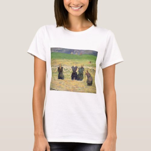 Women Bathing Dieppe by Paul Gauguin T_Shirt