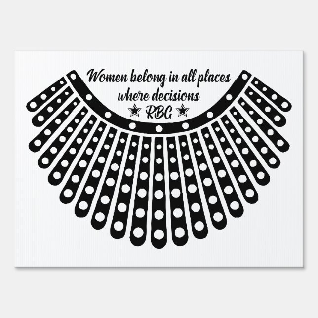 women belong in all places where decisions sign (Front)
