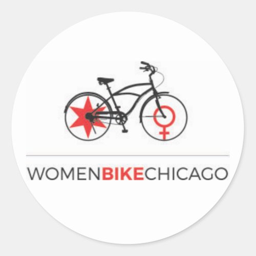 Women Bike Chicago _ Cruiser Design Stickers