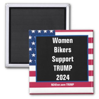 Women Bikers Support TRUMP 2024 magnet