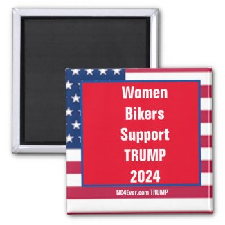 Women Bikers Support TRUMP 2024 magnet