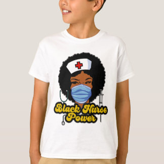 Women Black Nurse Power - Black History T-Shirt