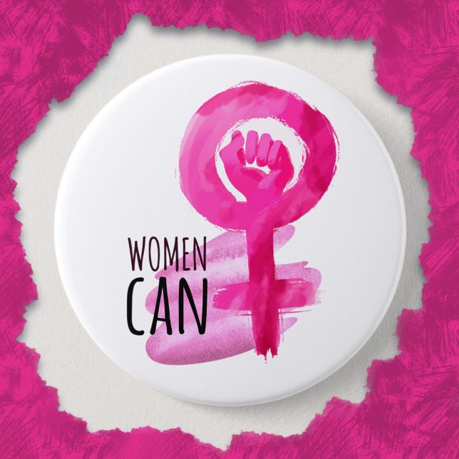 Women Can Solidarity Button (Creator Uploaded)