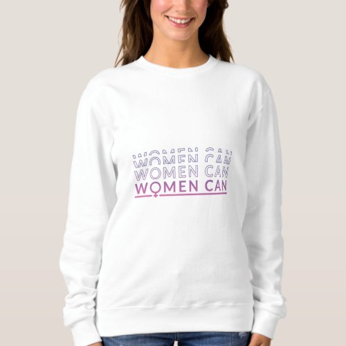 Women can sweatshirt