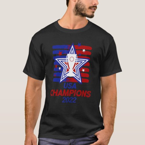 Women Championship Usa 2022 Champions Soccer Footb T_Shirt