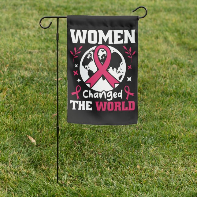 Women Changed The World Feminist Garden Flag (In SItu)