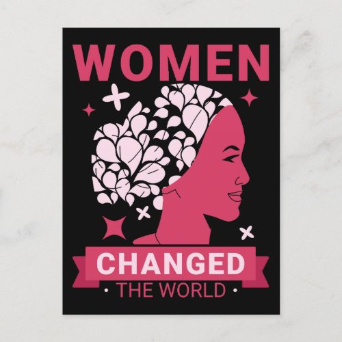 Women Changed The World Feminist Postcard