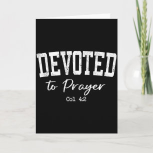 Women Christian Shirts Devoted To Prayer Bible Wor Card