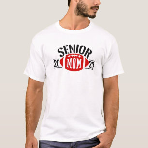 Women Class Of 2023 Senior Football Graduation Mom T-Shirt