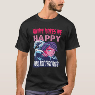 Women Cute Girls Who Loves Anime Happy Pastel Desi T-Shirt