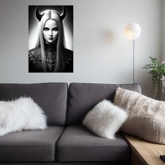 Women demon Lord | AI Art Poster