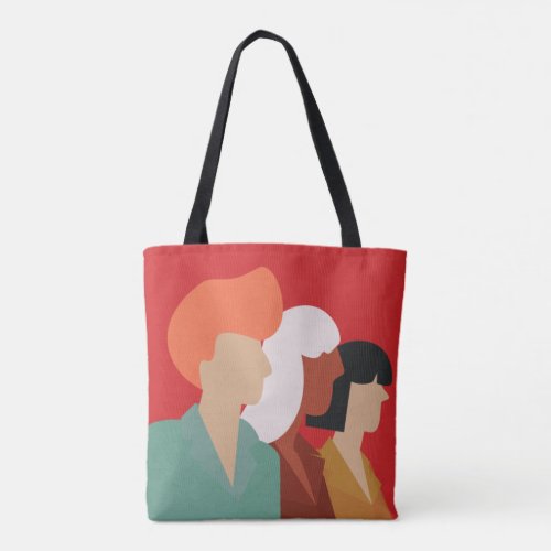 Women Diversity _ Mid_Century Modern  Empowered Tote Bag
