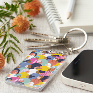Women Diversity - Women of Various Race Keychain