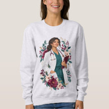 Women Doctor Portrait Winter Sweatshirt