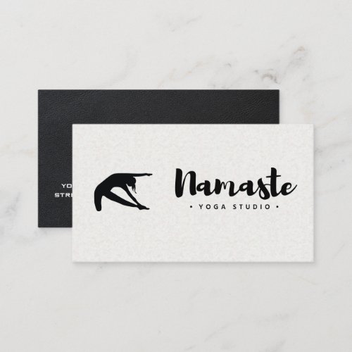 Women Doing Yoga  Namaste Business Card