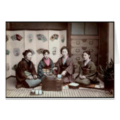 Women Drinking Tea - Vintage Japanese Geishas (Front Horizontal)