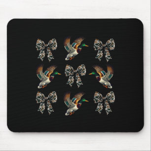 Women Duck Hunting Season Camo Coquette Bows Hunti Mouse Pad