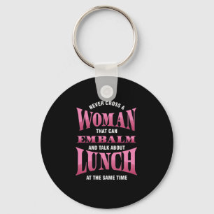 Women Embalmer Embalming Mortician Morgue Gift Keychain