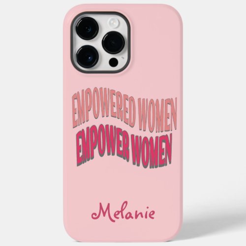 Women Empowerment Pink Peach Red Case_Mate iPhone 14 Pro Max Case