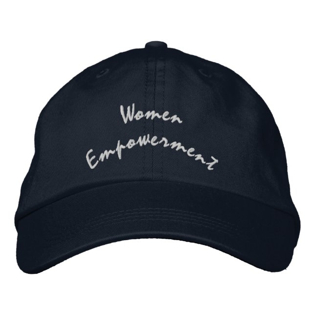 Women Empowerment Text Stylish Meaningful-Hat Embroidered Baseball Cap (Front)