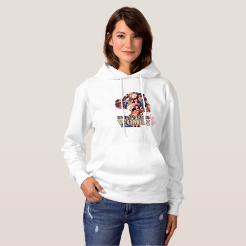 Women Empowerment White Hoodie