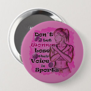 Women empowerment. Women speak for themselves Button