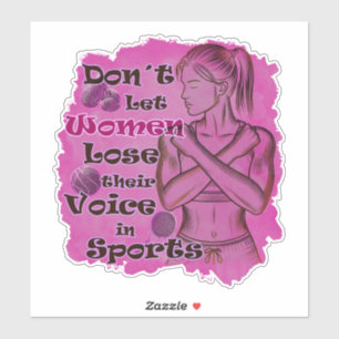 Women empowerment. Women speak for themselves Sticker