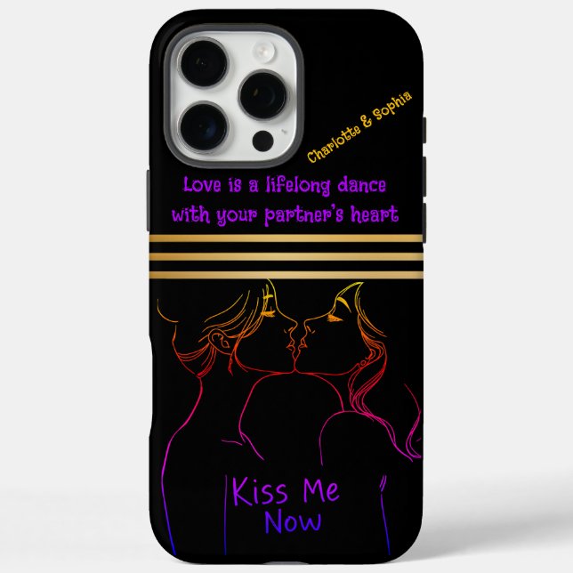 Women enjoying friendship in love Case-Mate iPhone case (Back)