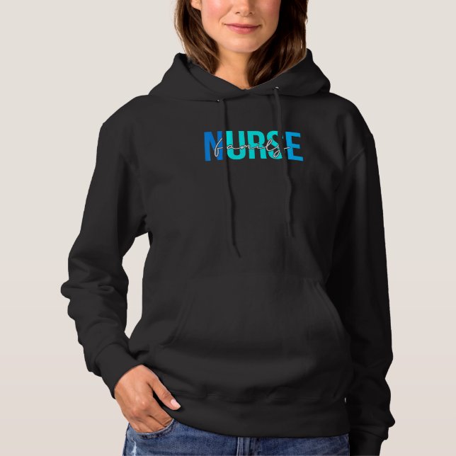 Women family Nurse  For Nursing Student Hoodie (Front)