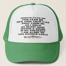 Fish Fear Me Hats \u0026 Caps | Zazzle