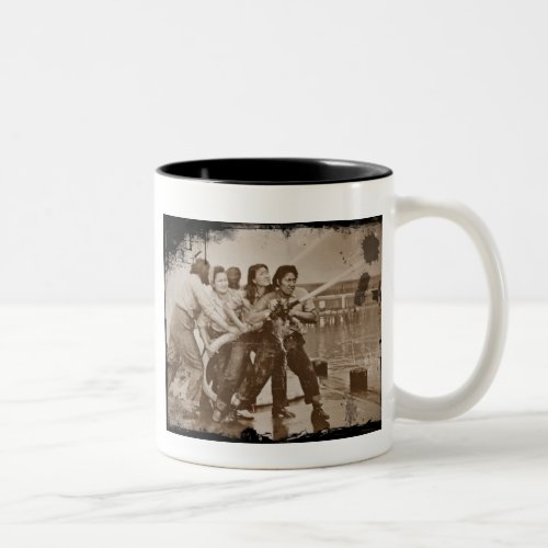 Women Firefighters Pearl Harbor December 7 Two_Tone Coffee Mug